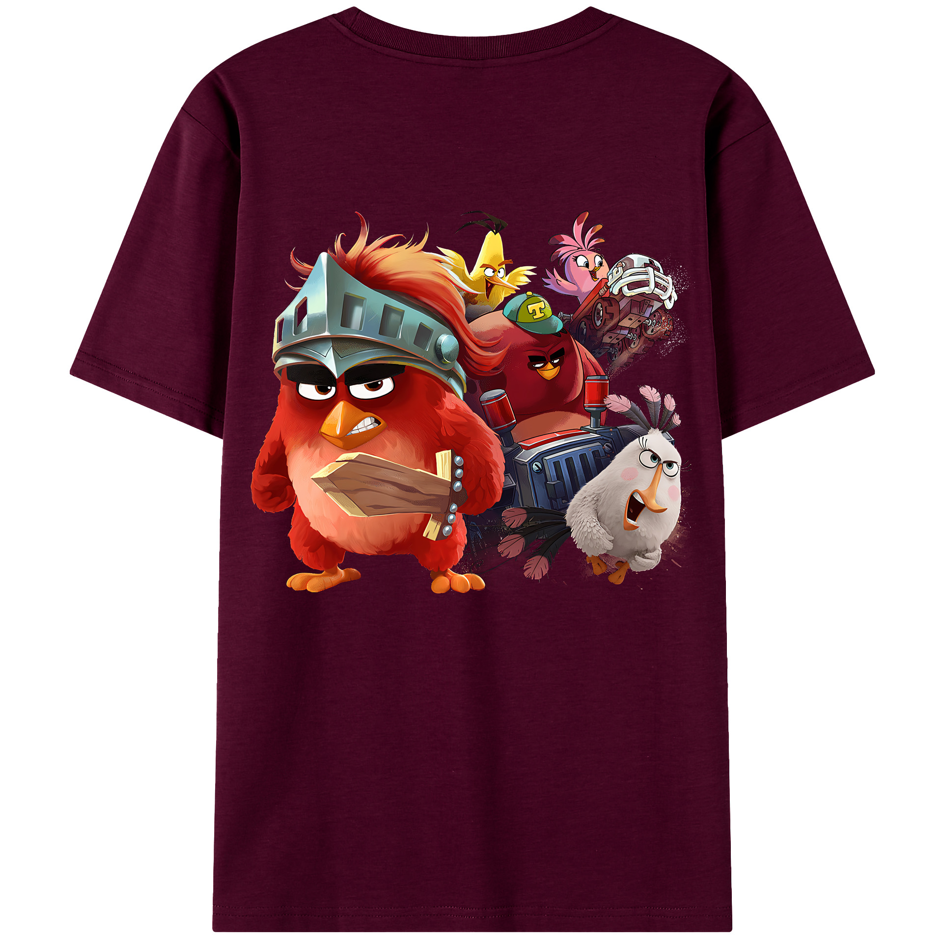 （画像用） Angry Birds アングリーバード レディース半袖Tシャツ(バックプリント)